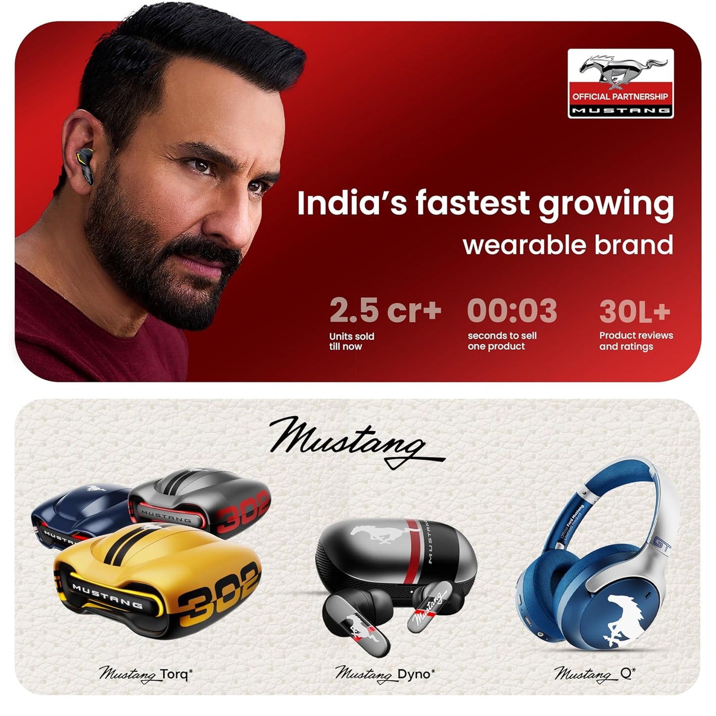 GOBOULT Mustang Torq Wireless in Ear Earbuds with 60H Playtime