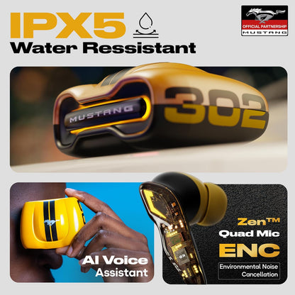 GOBOULT Mustang Torq Wireless in Ear Earbuds with 60H Playtime